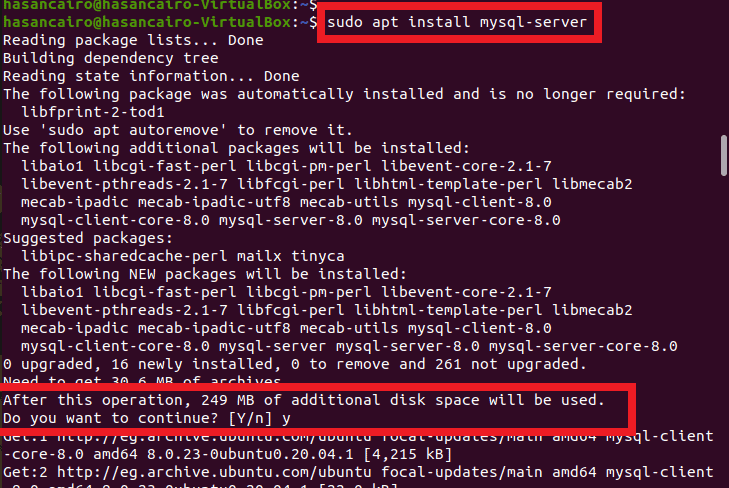 Install MySQL on Ubuntu 
