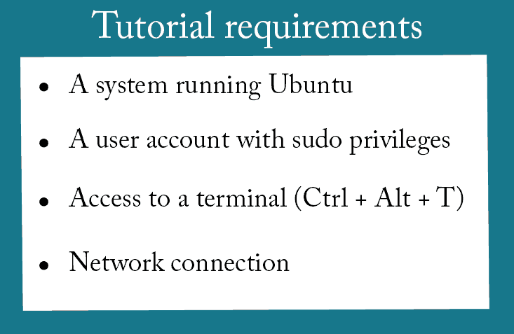 Schedule for MySQL tutorial requirements 