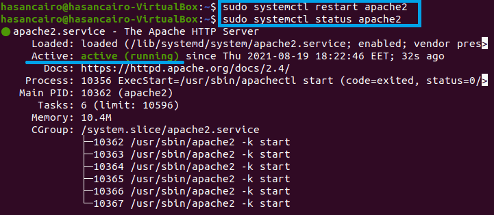 PHP Apache module running on Ubuntu 20.04
