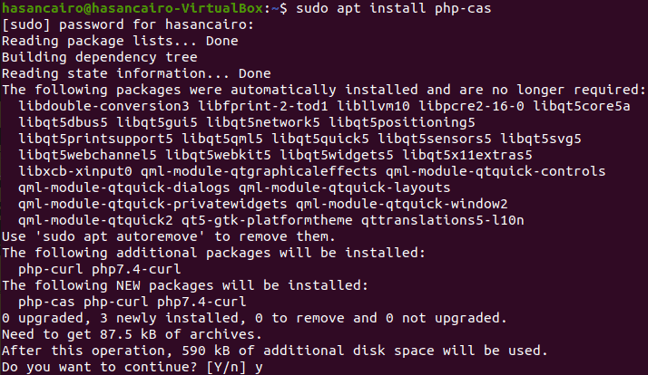 Installing one of the PHP Ubuntu extensions 