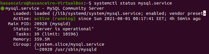 Running MySQL successfully on Ubuntu