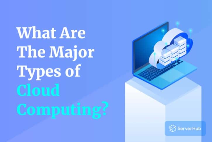 Major three types of cloud computing