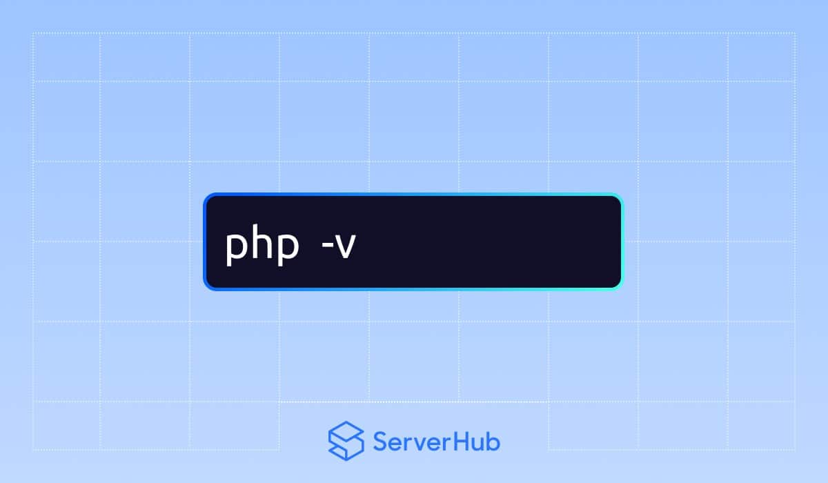 To verify if the installation is successful, run the PHP v command.