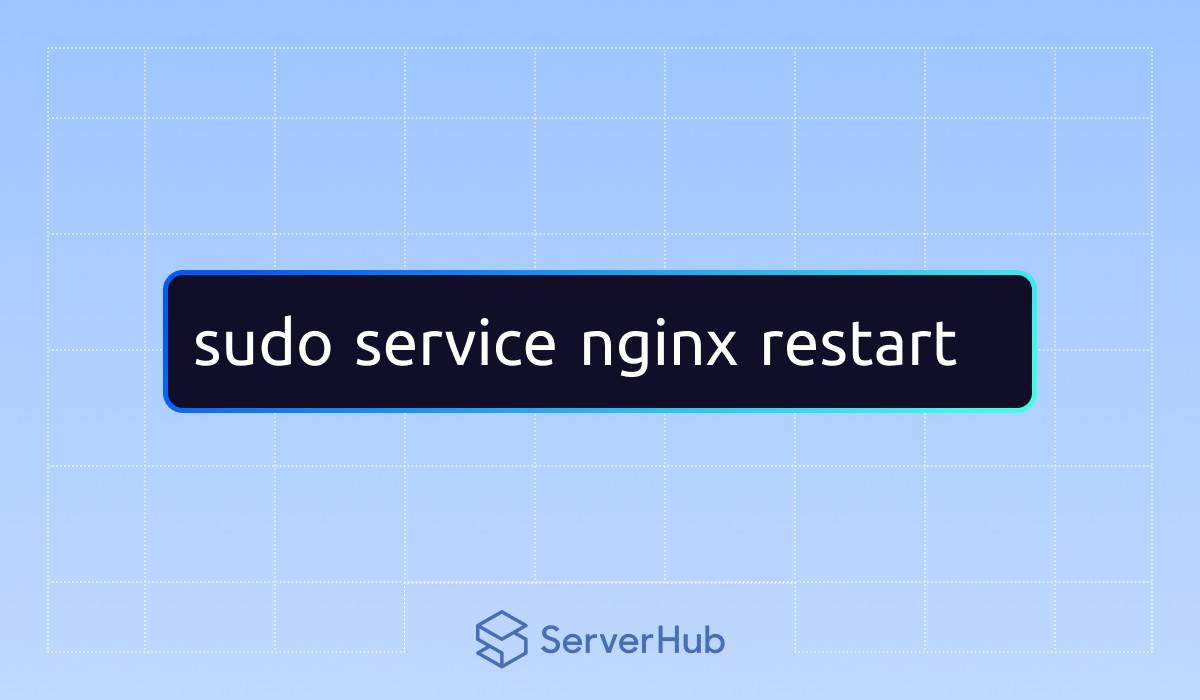 To restart the Apache web server, use the sudo service Nginx restart command. 